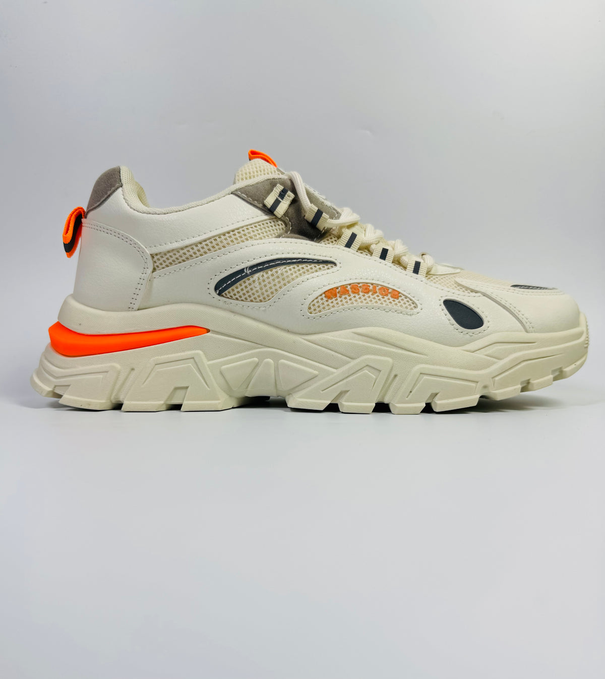fashion wassics shoes premium quality(off white orange)