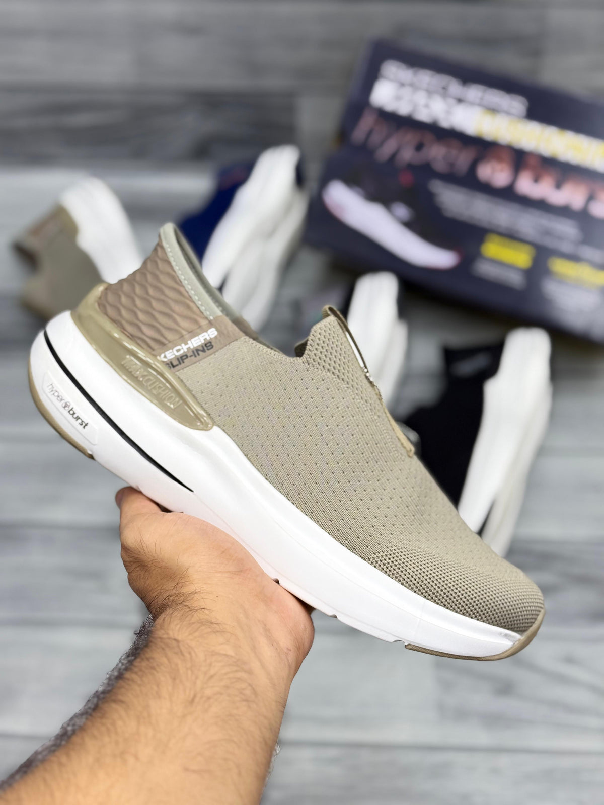 Sketchers Hyper Burst Khaki