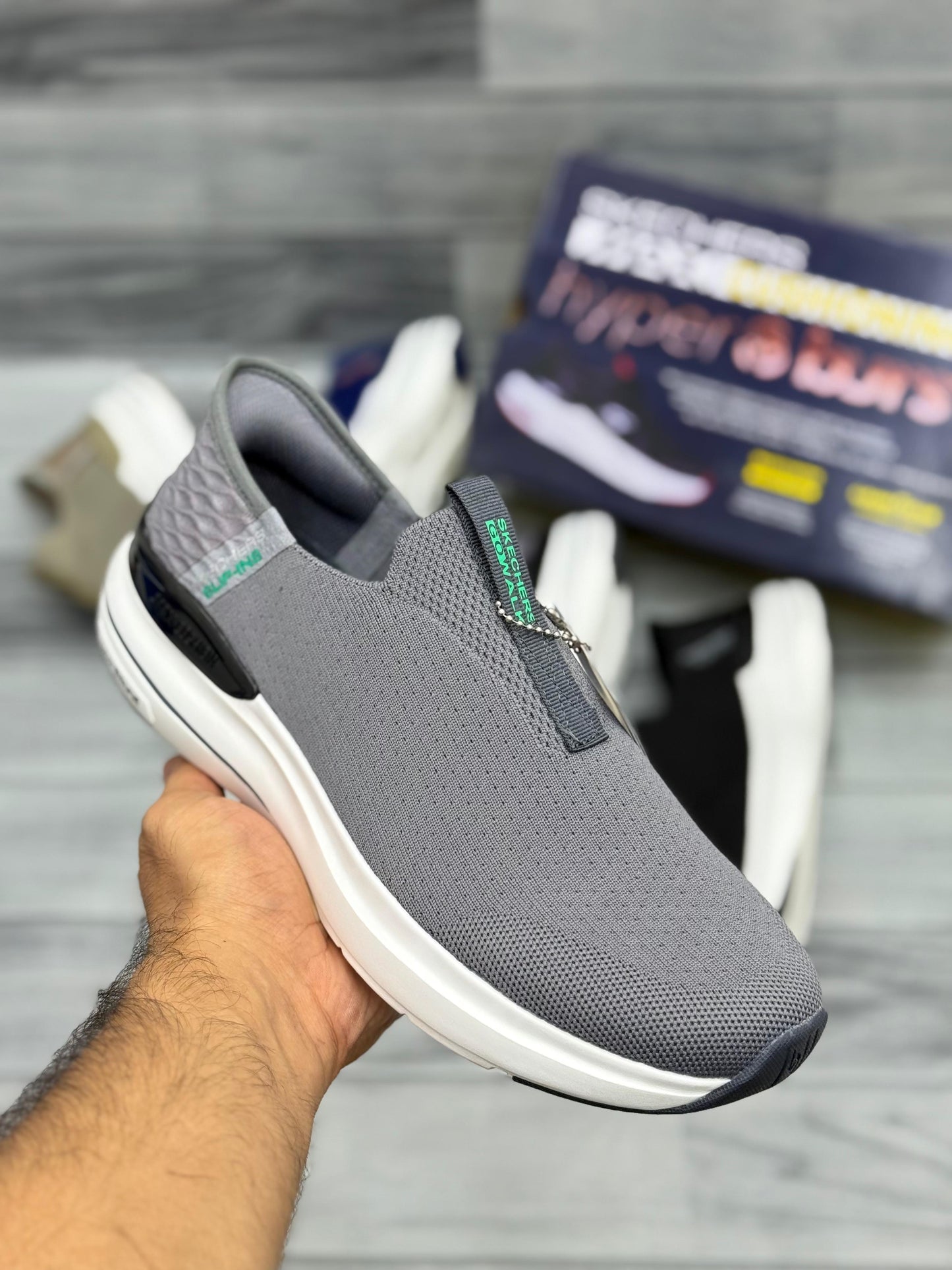 Sketchers Hyper Burst Grey